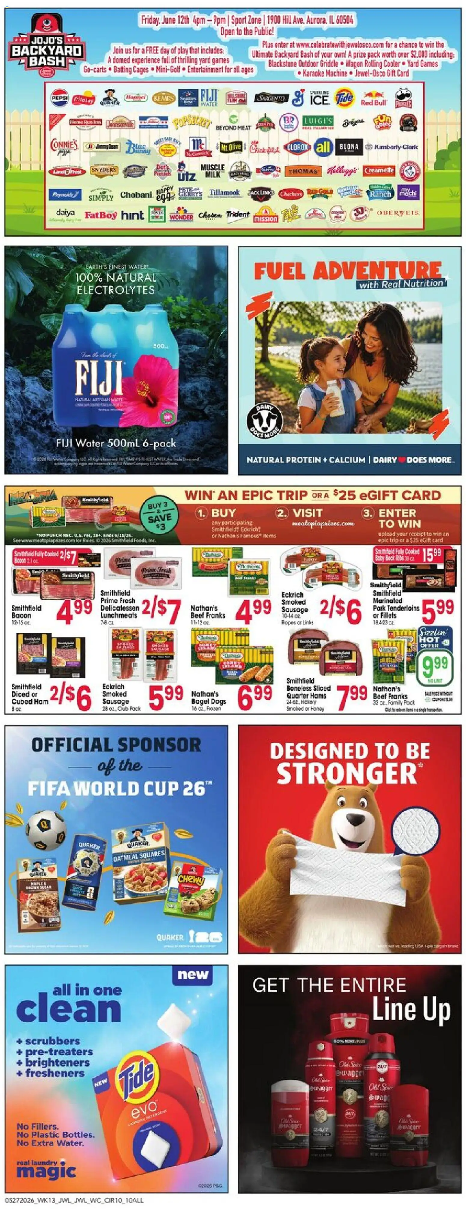 Jewel Osco Weekly Ad - IA - valid from 27.05.2026 | Page: 10 | Products: Ham, Pork, Beef, Water