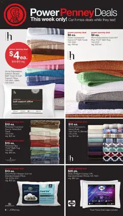 Preview of JCPenney weekly ads valid from 27.04.2026 | Page: 5 | Products: Pillow, Blanket, Bath