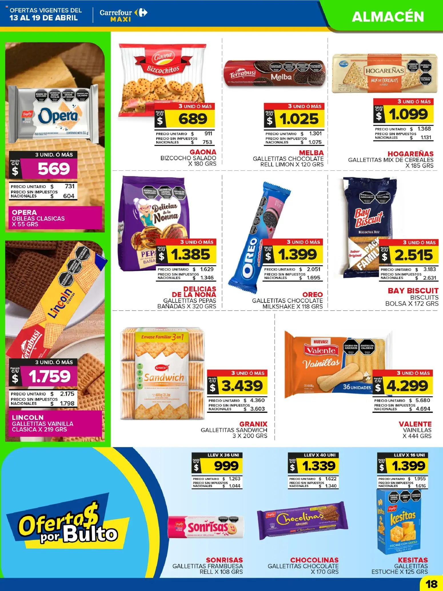Carrefour Maxi catálogo │ válido desde el 13.04.2026 | Página: 18 | Productos: Galletitas, Frutilla, Queso, Cereales