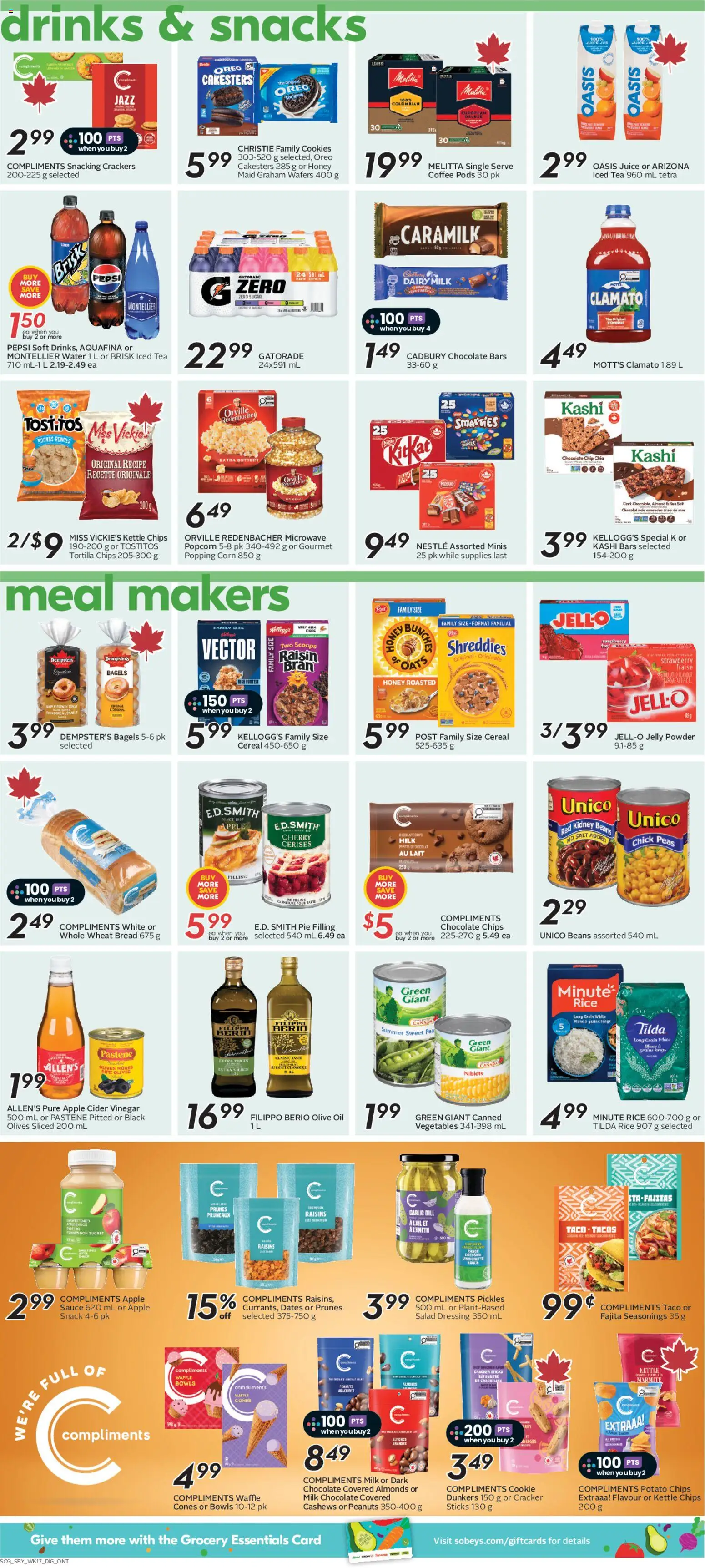 Sobeys flyer valid from Aug 20, 2026 | Page: 11 | Products: Rice, Pepsi Zero, Grains, Popcorn