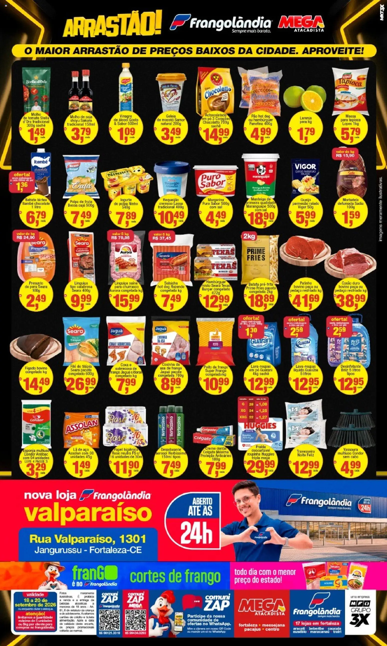 Frangolândia Folheto - válido de 18/09/2026 | Página: 2 | Produtos: Coxão duro, Vinagre, Sal, Creme dental