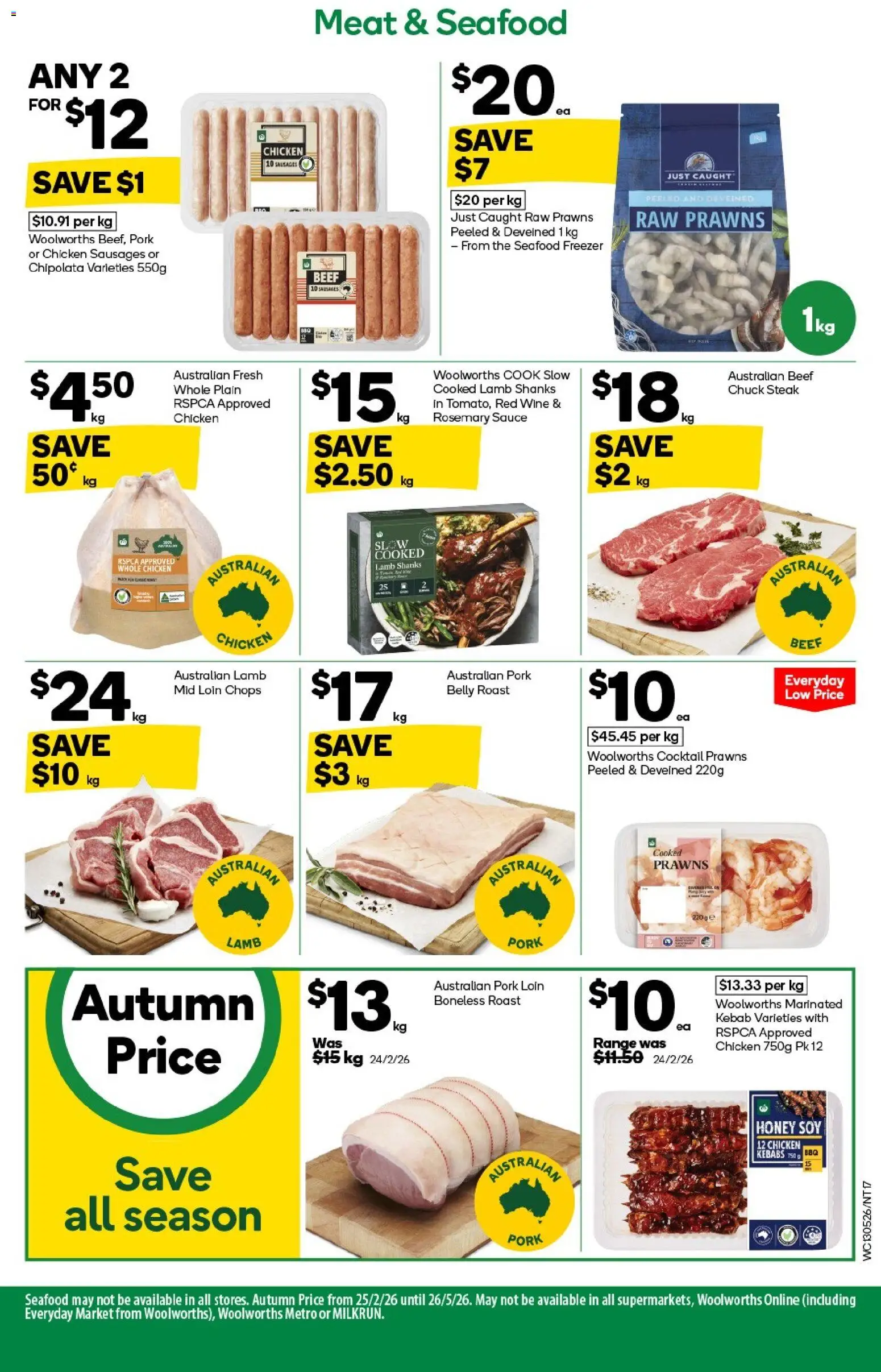 Woolworths catalogue - valid from 13.05.2026 | Page: 17 | Products: Wine, Prawns, Sauce, Seafood