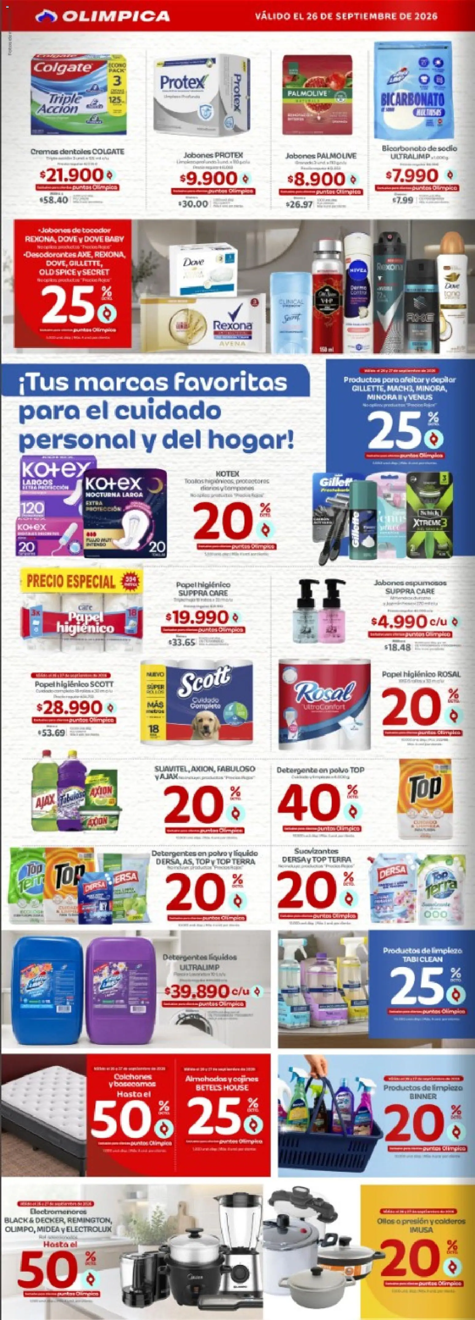 Olímpica revista - valida desde el 26/09/2026 | Página: 4 | Productos: Detergente en polvo, Avena, Polvo, Detergente