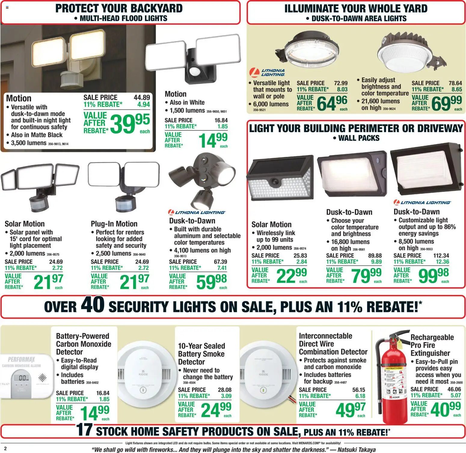 Menards Weekly Ad - valid from 06/25/2026 | Page: 3 | Products: Battery, Wire, Pin, Alarm