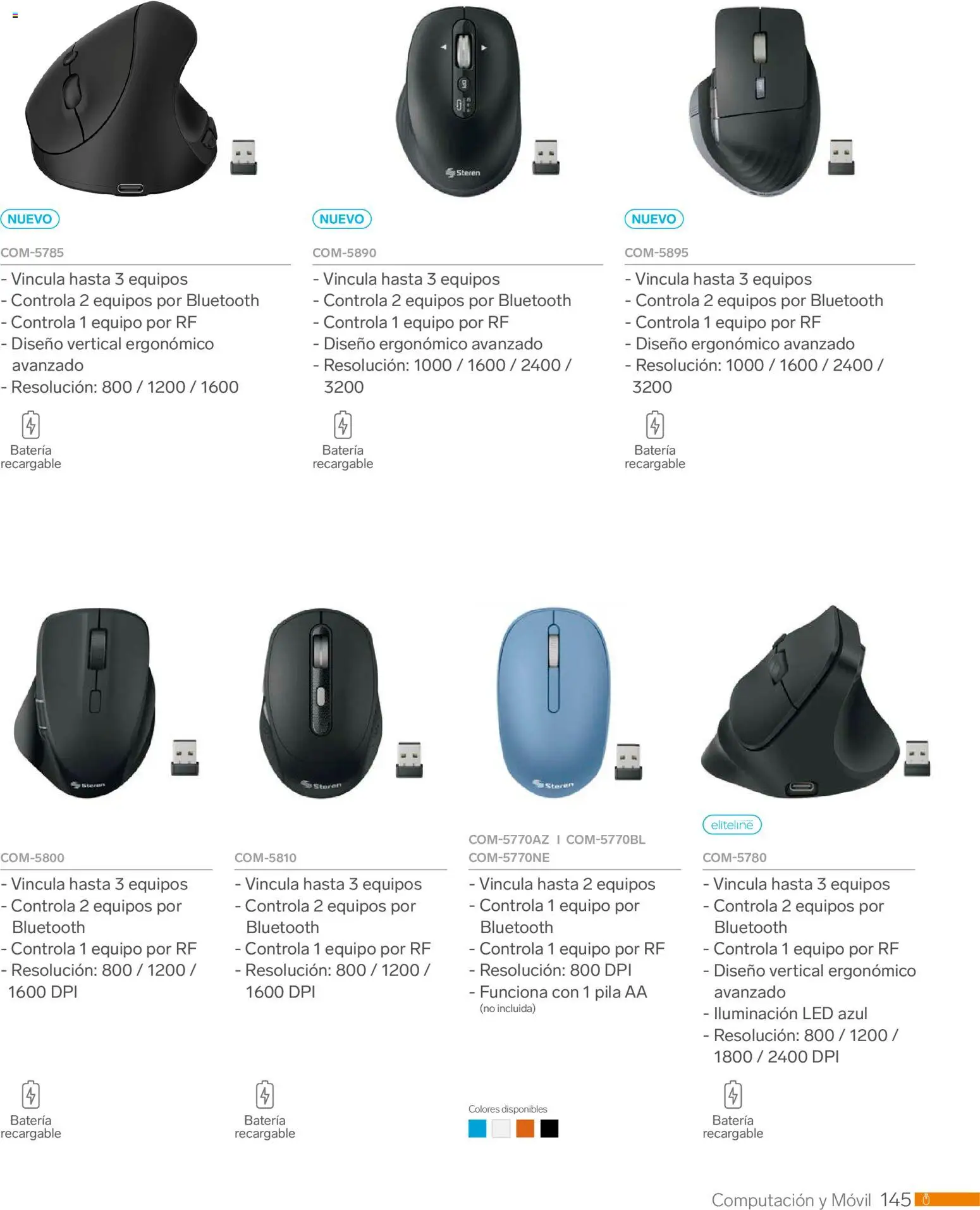 Nuevas ofertas de Steren válidas en toda la República Mexicana desde el 01.01.2026. ¡Encuentra las mejores ofertas en Steren catálogo! | Página: 157 | Productos: Movil, Pila, Batería
