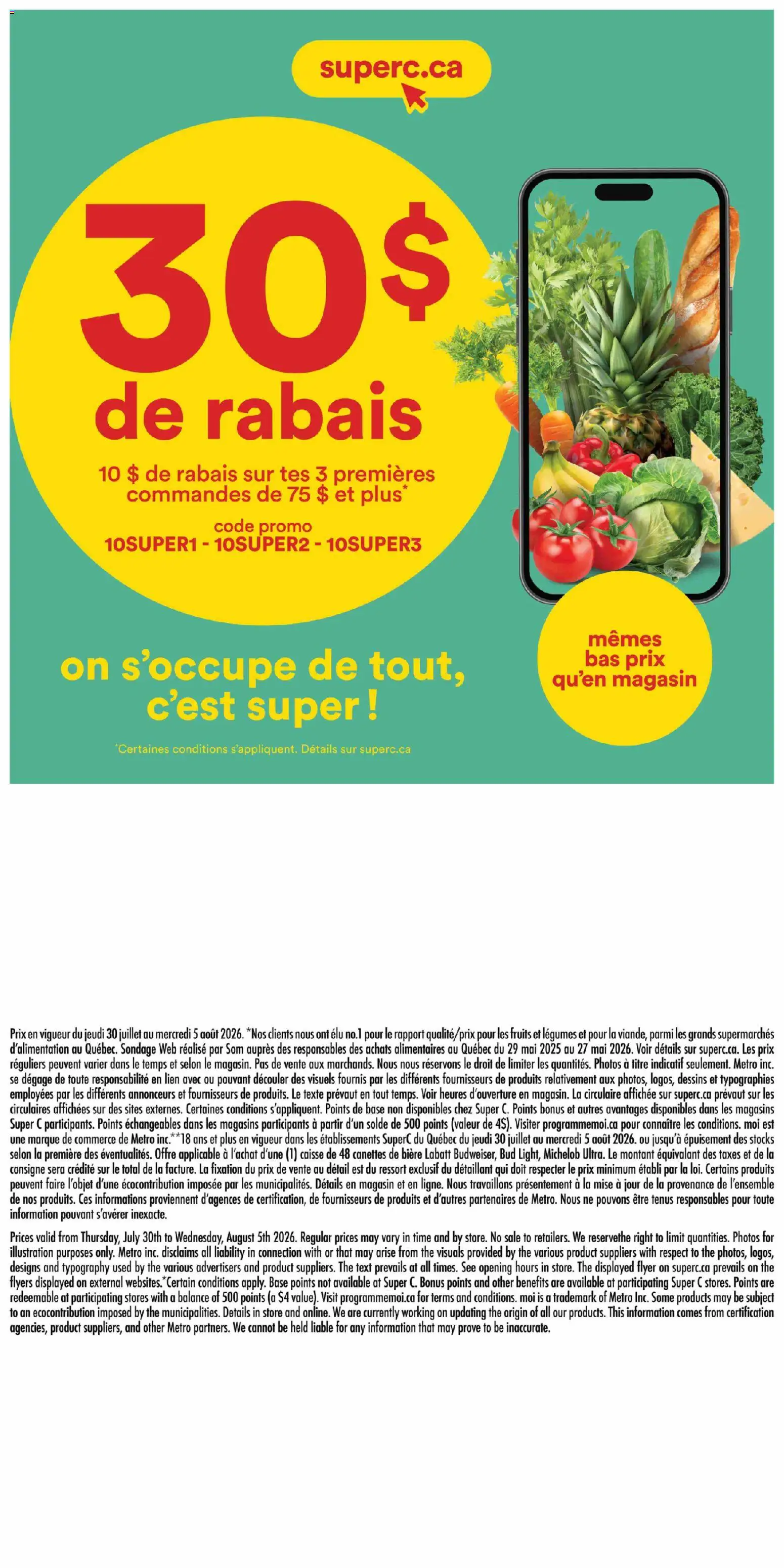 Super C flyer valid from Jul 30, 2026 | Page: 17