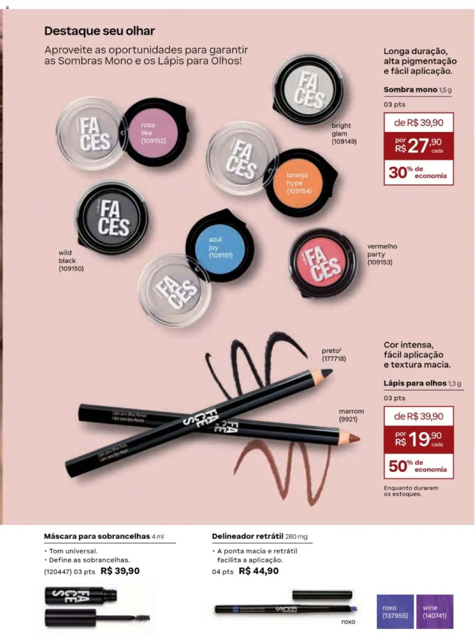 Natura Folheto - válido de 19/07/2026 | Página: 67 | Produtos: Delineador, Lápis