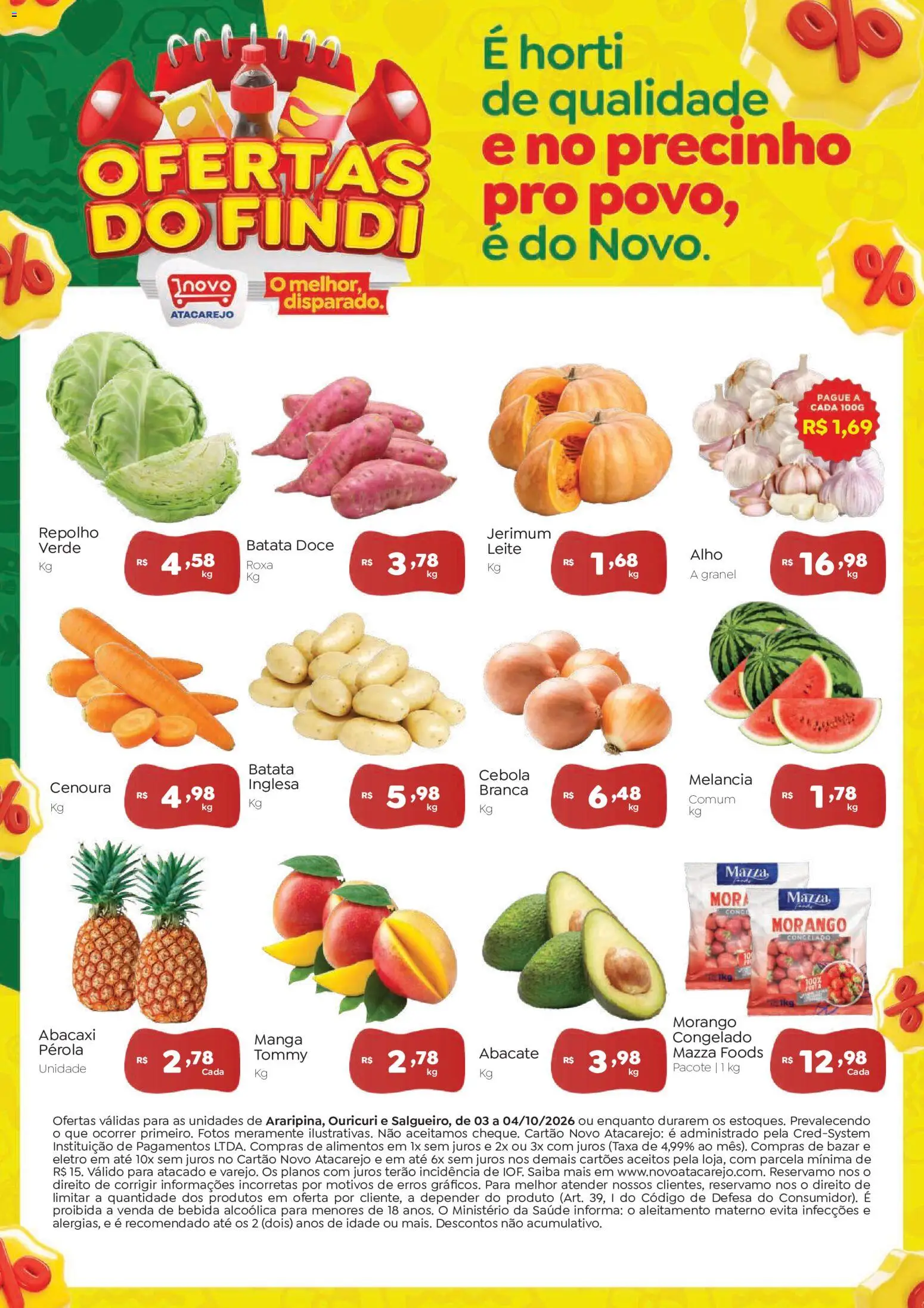 Novo Atacarejo Folheto - válido de 03/10/2026 | Página: 1