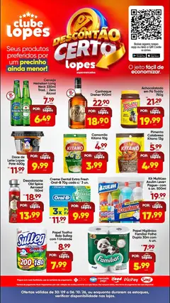 Lopes Supermercados ofertas Clube - Pré-Visualização do folheto da loja Lopes Supermercados, válido de 30/09/2026