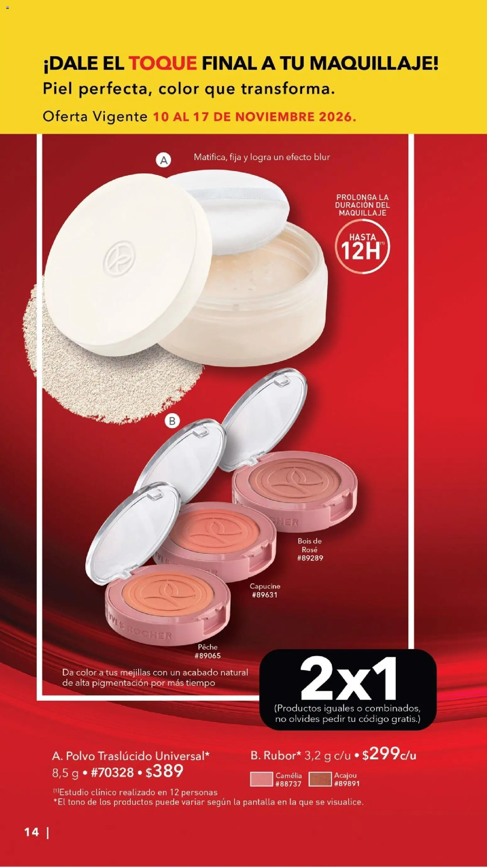 Nuevas ofertas de Yves Rocher válidas en toda la República Mexicana desde el 27/10/2026. ¡Encuentra las mejores ofertas en Yves Rocher Buen Fin! | Página: 14