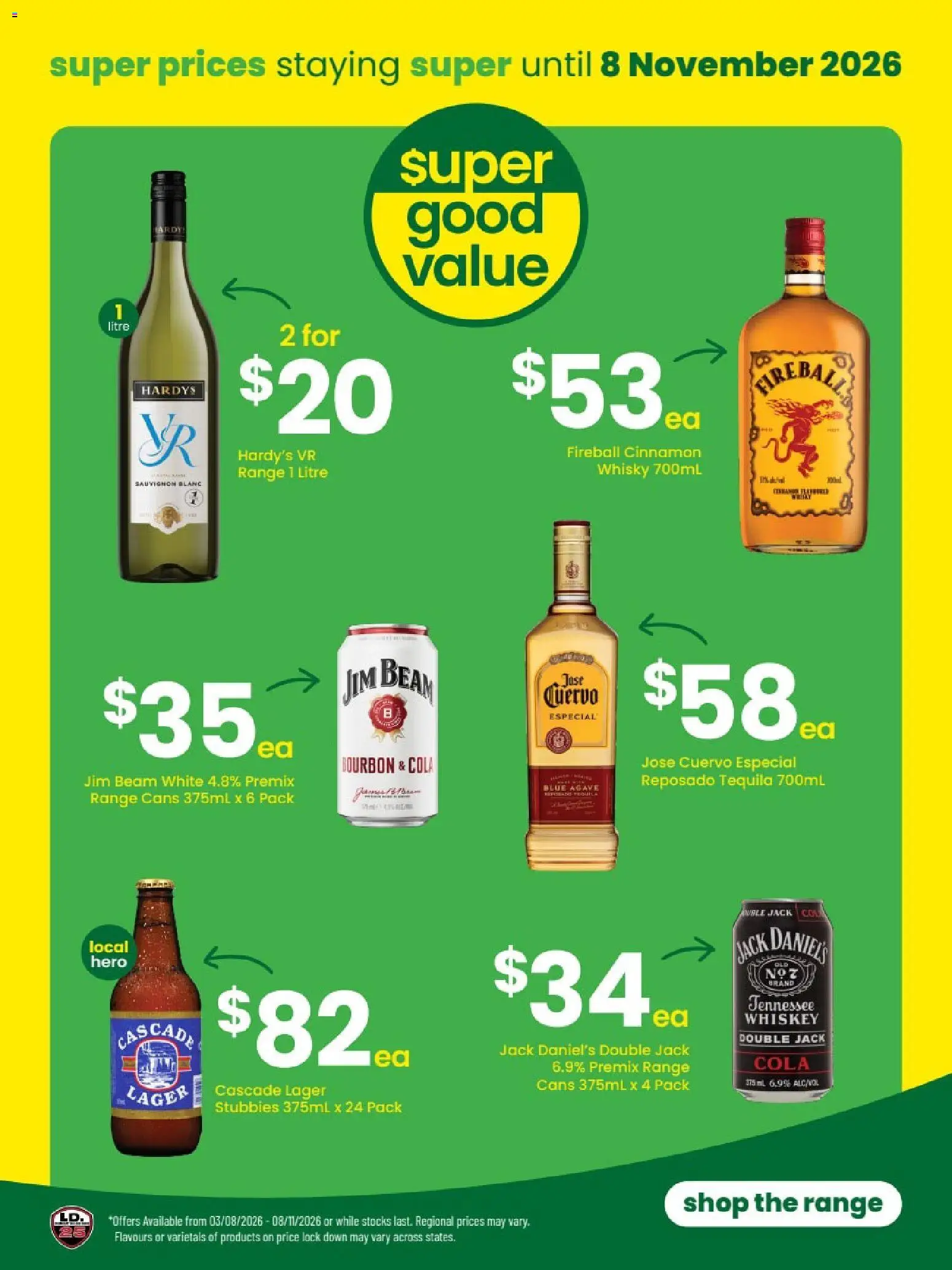 The Bottle-O catalogue - valid from 31/08/2026 | Page: 3 | Products: Jim Beam, Bourbon, Whiskey, Jack Daniel’s