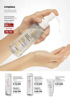 Natura catálogo Ciclo 11 -  Vista previa de la revista de la tienda Natura valido desde el 01/07/2026 | Página: 111 | Productos: Agua, Desmaquillante, Peeling, Aceite