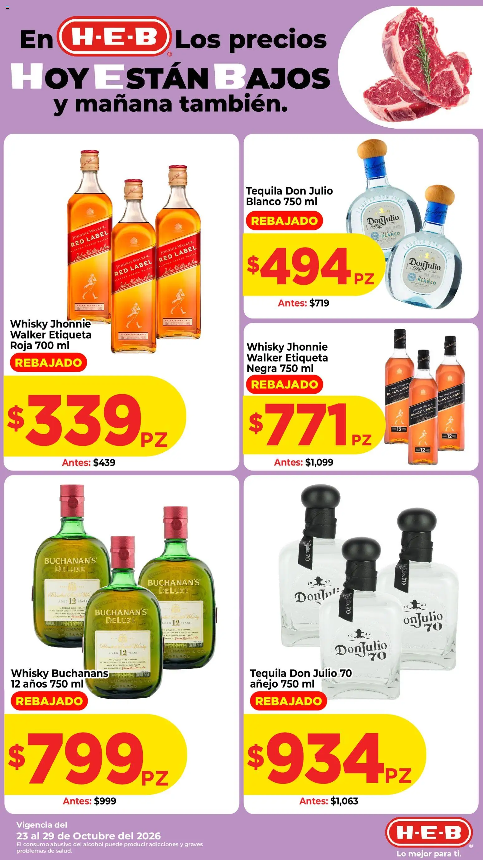 Nuevas ofertas de H-E-B válidas en toda la República Mexicana desde el 23/10/2026. ¡Encuentra las mejores ofertas en H-E-B folleto! | Página: 3