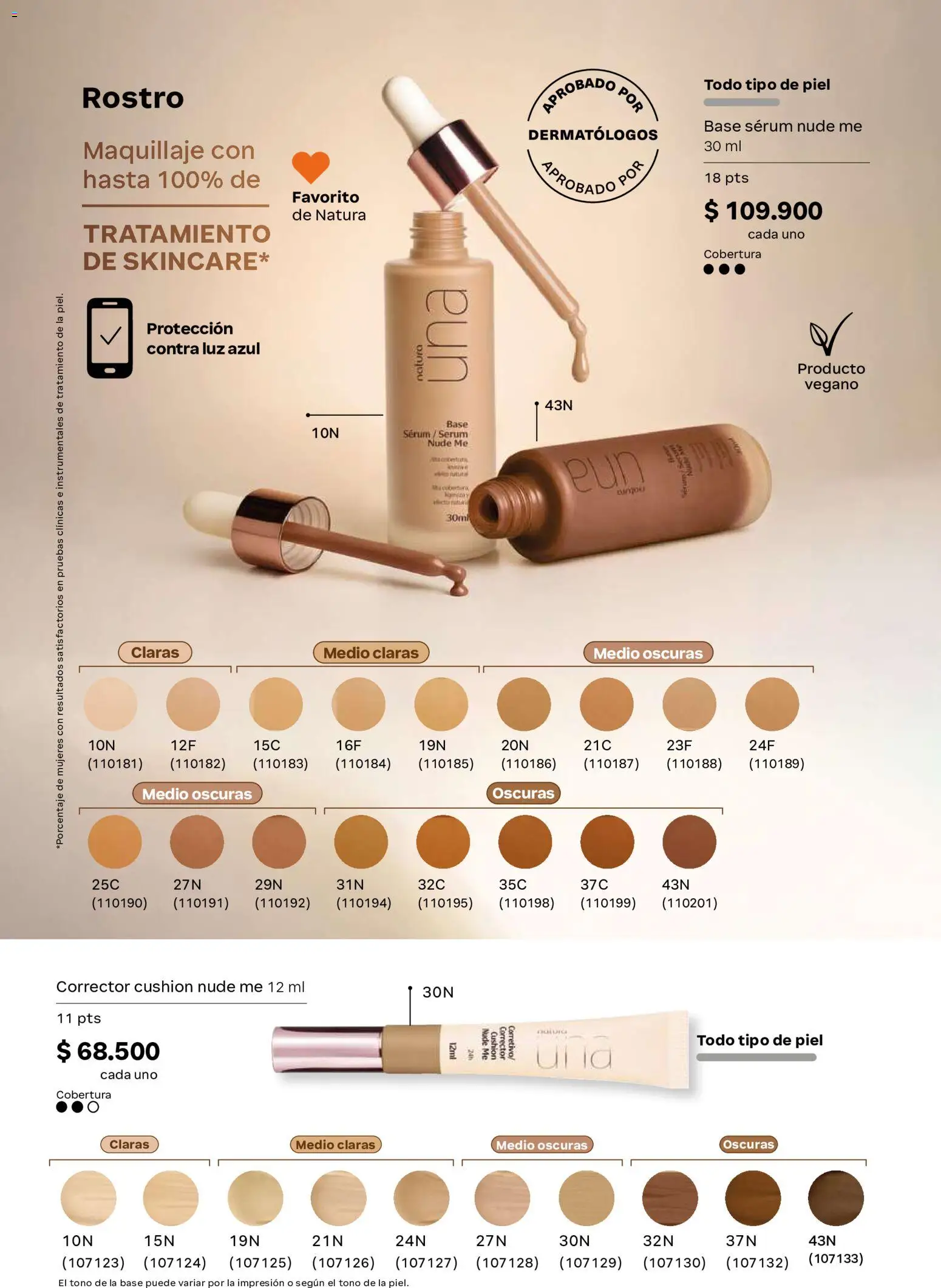 Natura revista - valida desde el 23/09/2026 | Página: 98 | Productos: Serum, Maquillaje, Corrector