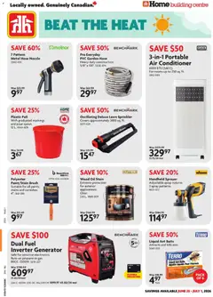 Preview of Home Hardware flyer - Beat the heat from shop Home Hardware valid from Jun 25, 2026