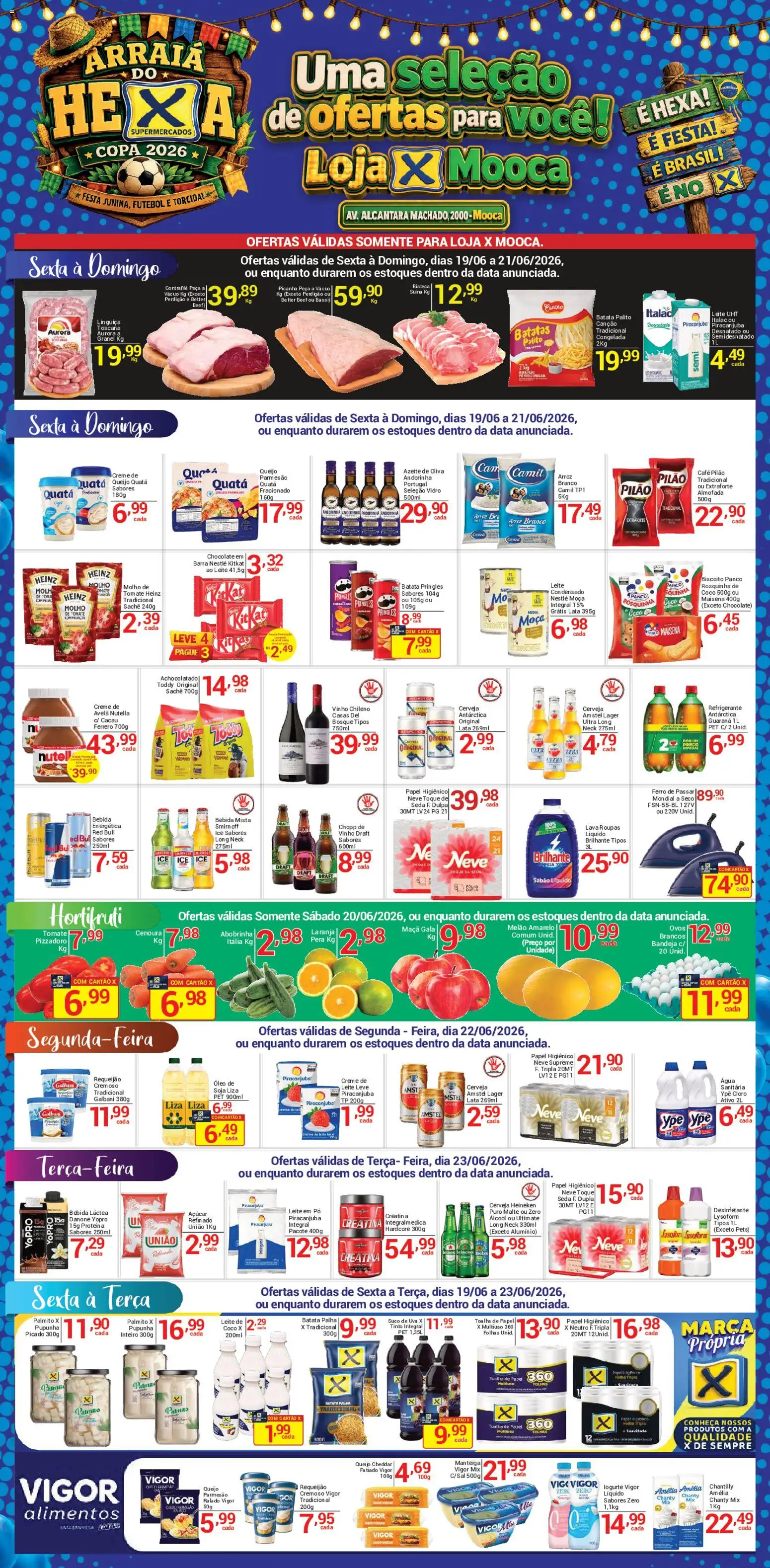 X Supermercados Folheto - válido de 19.06.2026 | Página: 1
