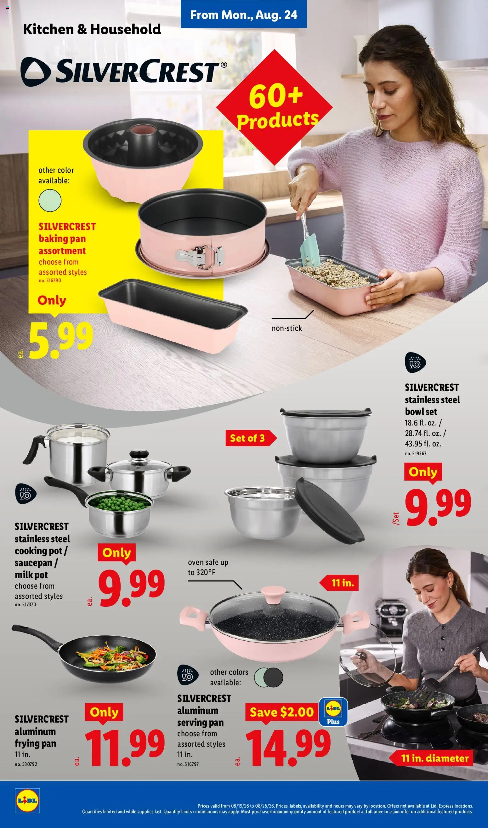 Lidl Weekly Ad - valid from 08/19/2026 | Page: 30 | Products: Safe, Pan, Milk, Oven