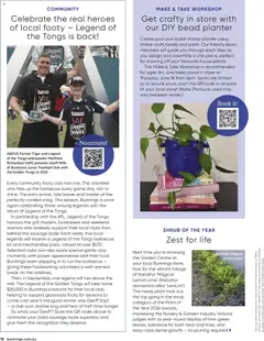 Preview of Bunnings Warehouse - Bunnings Magazine May/June 2026 - valid from 01/05/2026 | Page: 10 | Products: Pruning, Plant, Game, Grill