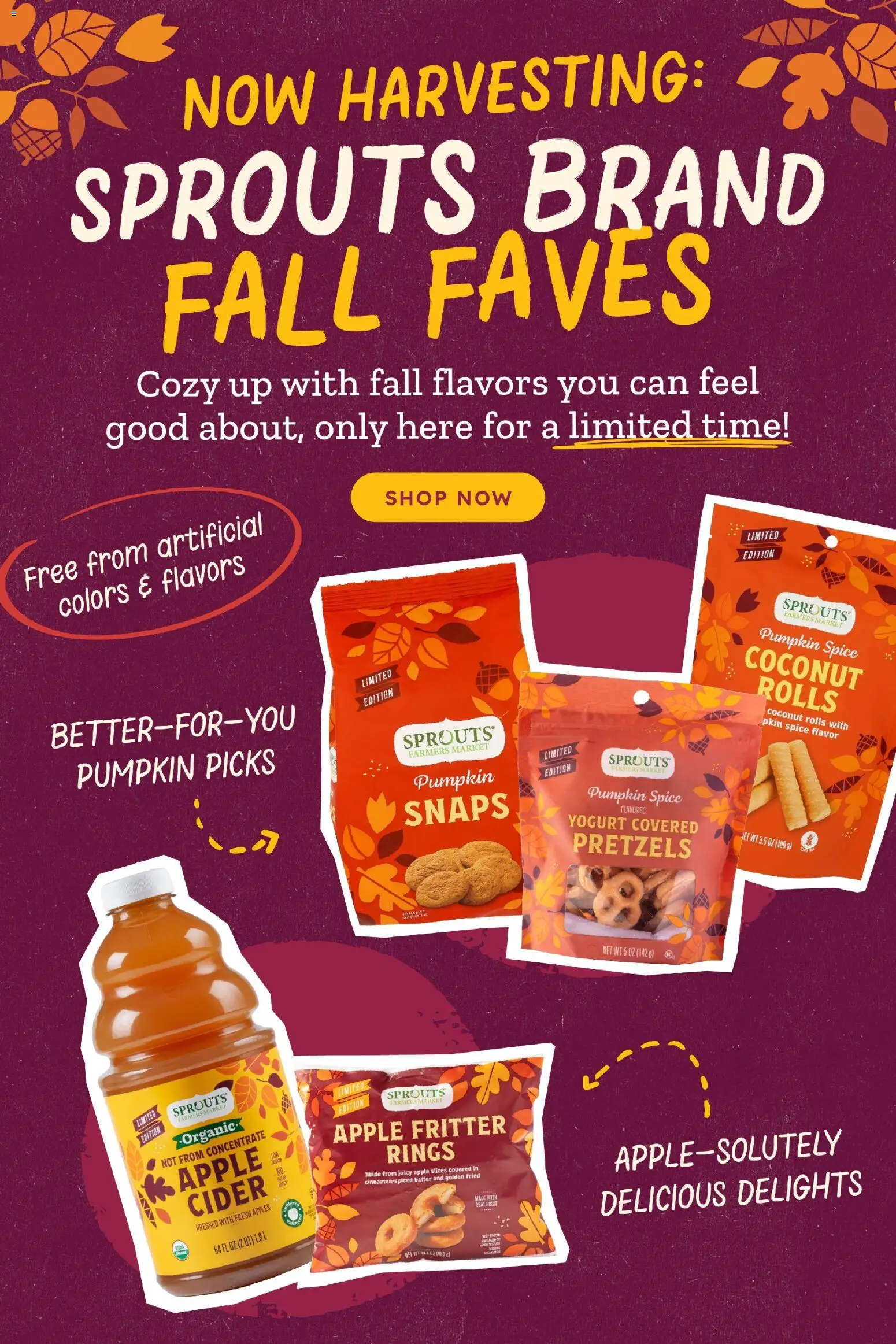 Sprouts Weekly Ad - valid from 09/09/2026 | Page: 12 | Products: Yogurt, Apples, Pumpkin, Coconut