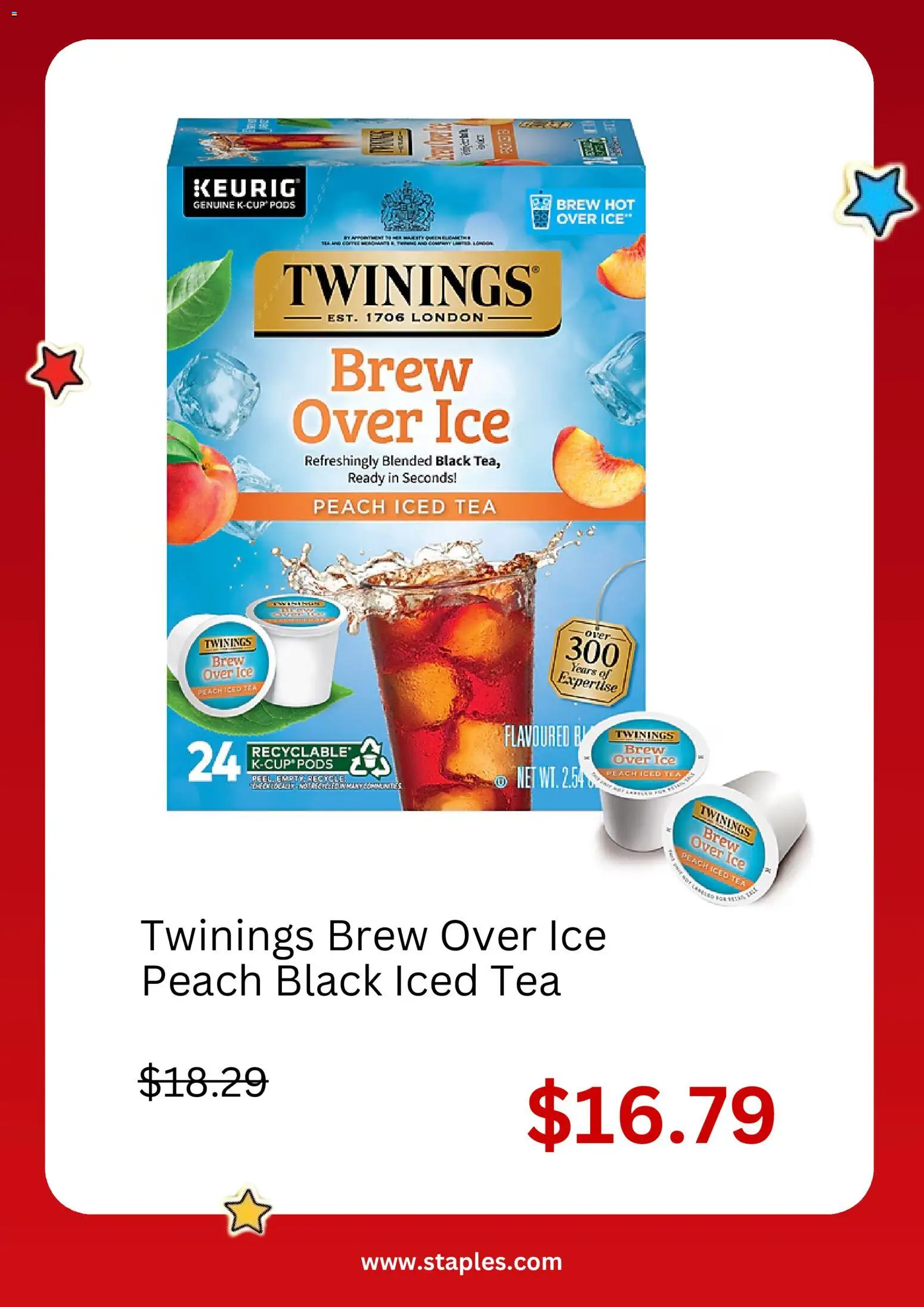 Staples Weekly Ad - valid from 07/19/2026 | Page: 2 | Products: Tea, Peach