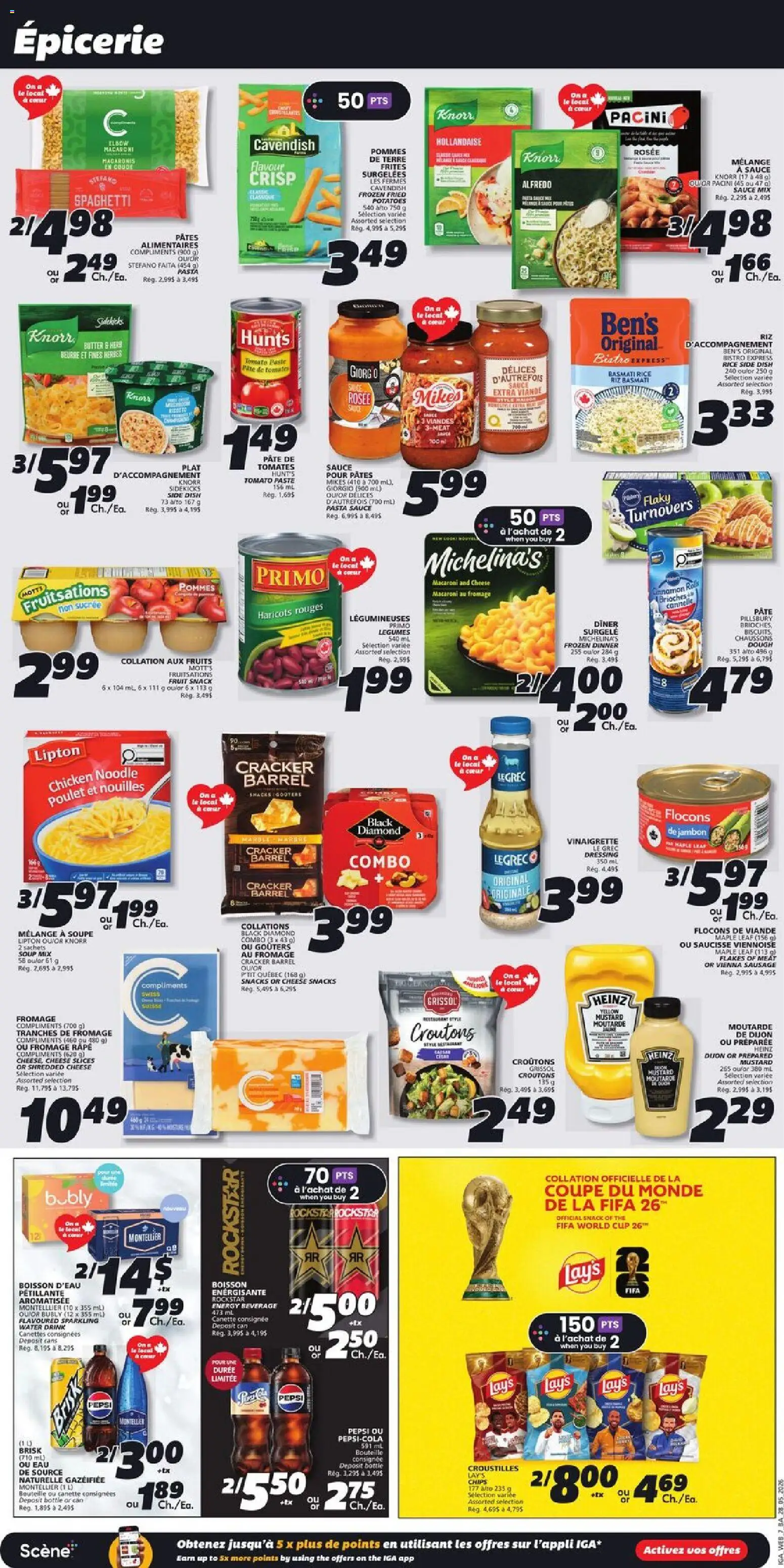 IGA flyer valid from 28.05.2026 | Page: 10 | Products: Rice, Chips, Potatoes, Chicken