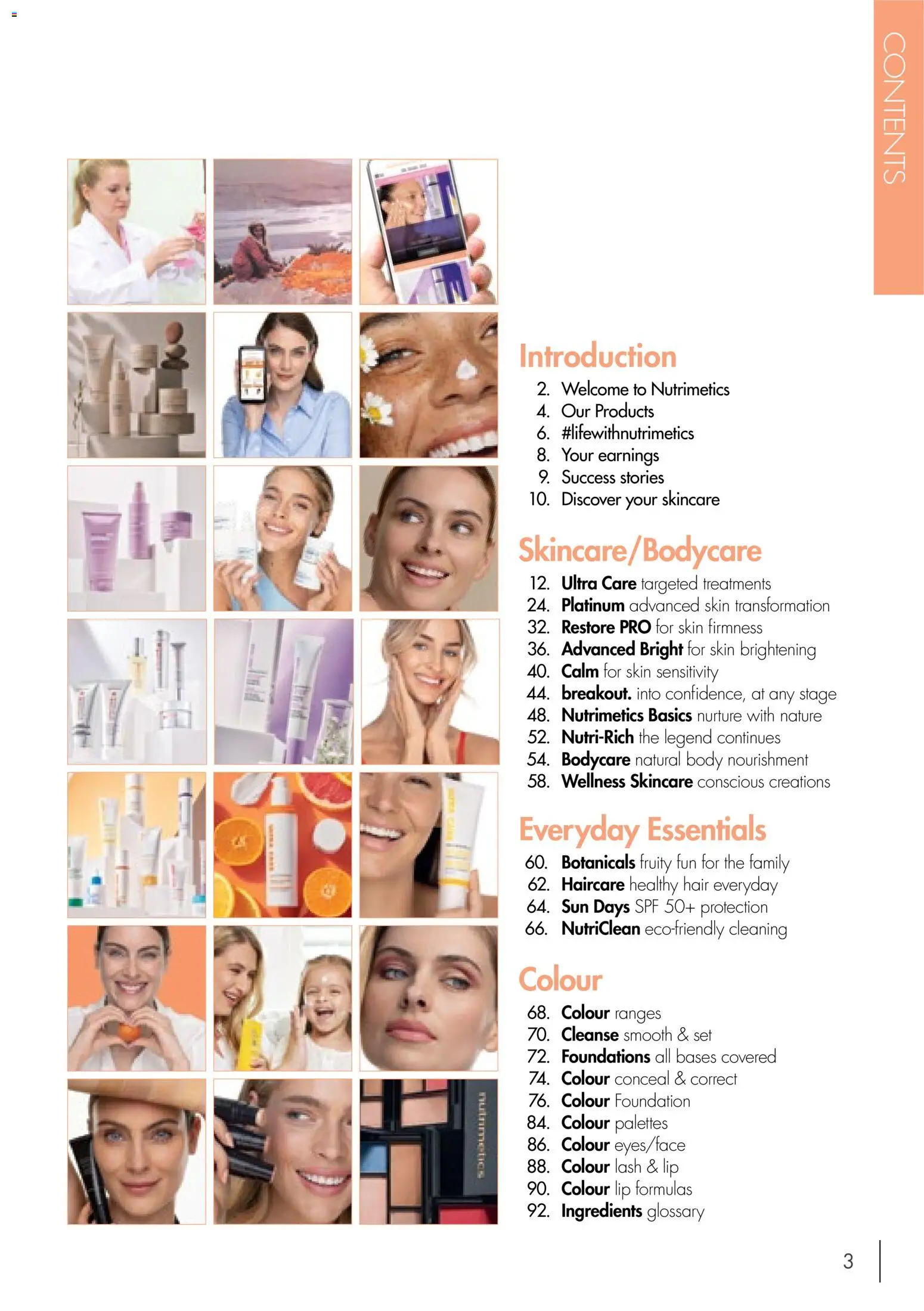 Nutrimetics catalogue - valid from 01/09/2026 | Page: 3 | Products: Ingredients, Foundation