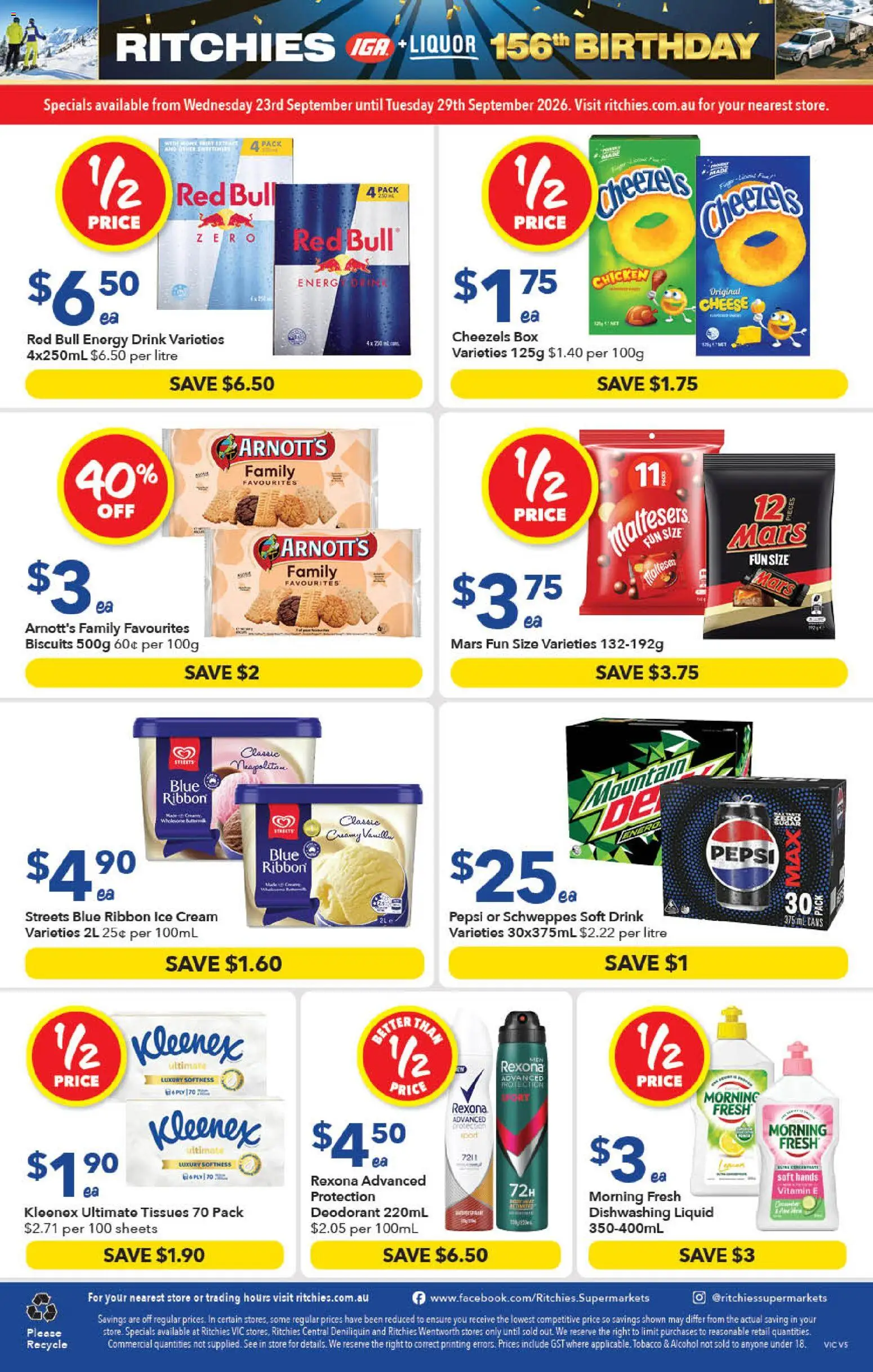 Ritchies catalogue - valid from 23/09/2026 | Page: 16 | Products: Box, Energy drink, Alcohol, Deodorant
