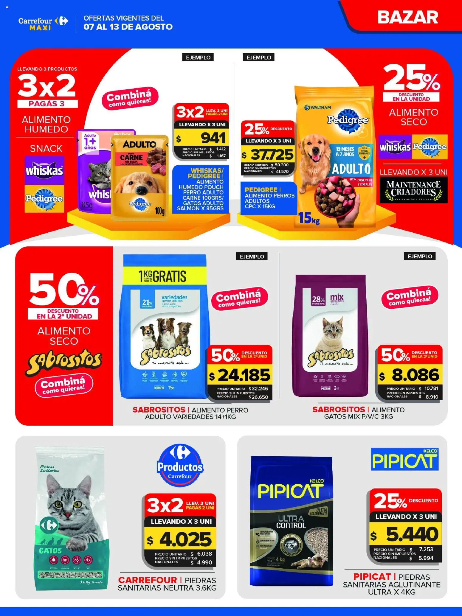Carrefour Maxi catálogo │ válido desde el 07/08/2026 | Página: 11 | Productos: Salmón, Pollo, Carne, Cereales