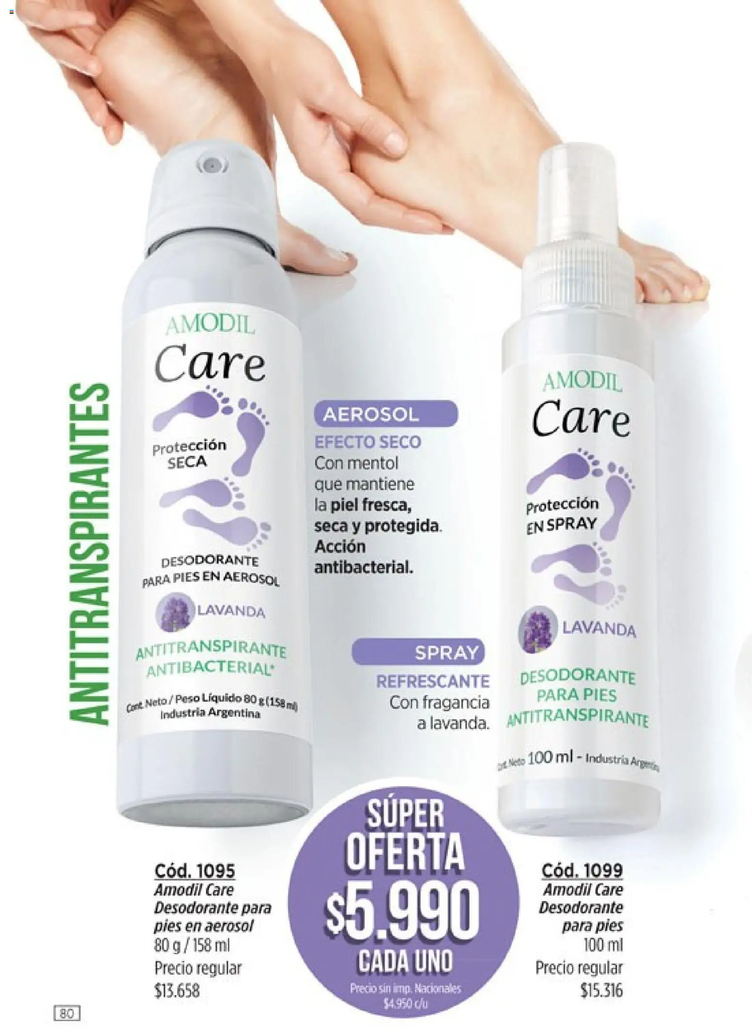 Catálogo Amodil Campaña 14 │ válido desde el 07/08/2026 | Página: 80 | Productos: Peso, Fragancia, Desodorante, Antitranspirante