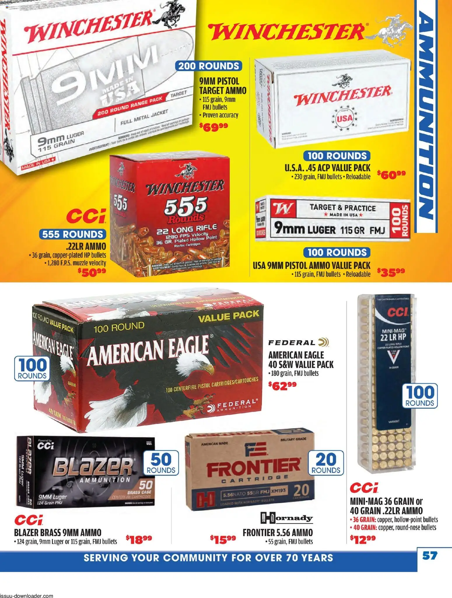 Big 5 Sporting Goods Summer Catalog - valid from 05/26/2026 | Page: 57 | Products: Jacket, Case, Ammo, Rimfire