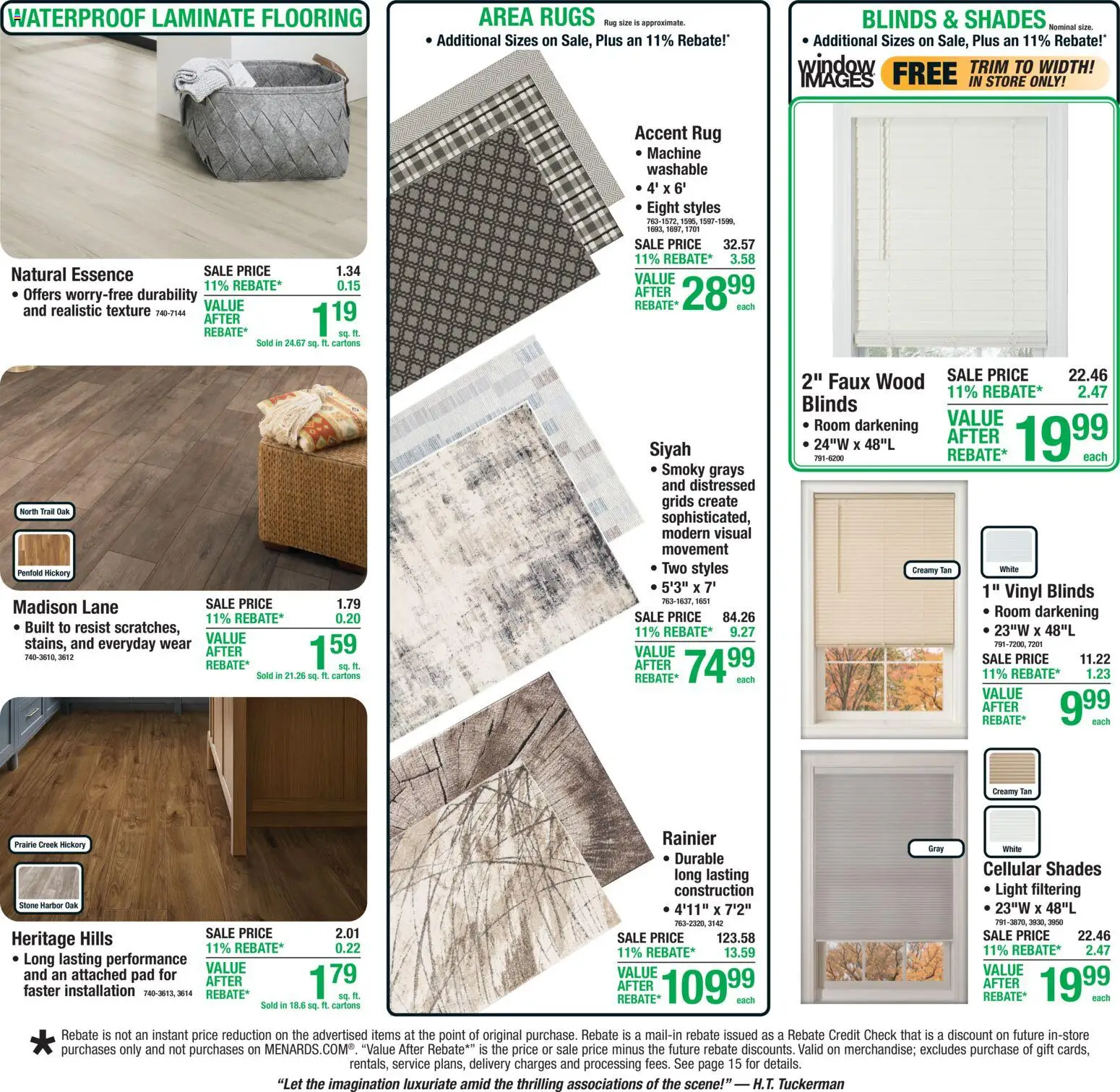 Menards Weekly Ad - valid from 10/01/2026 | Page: 17 | Products: Trim, Laminate flooring