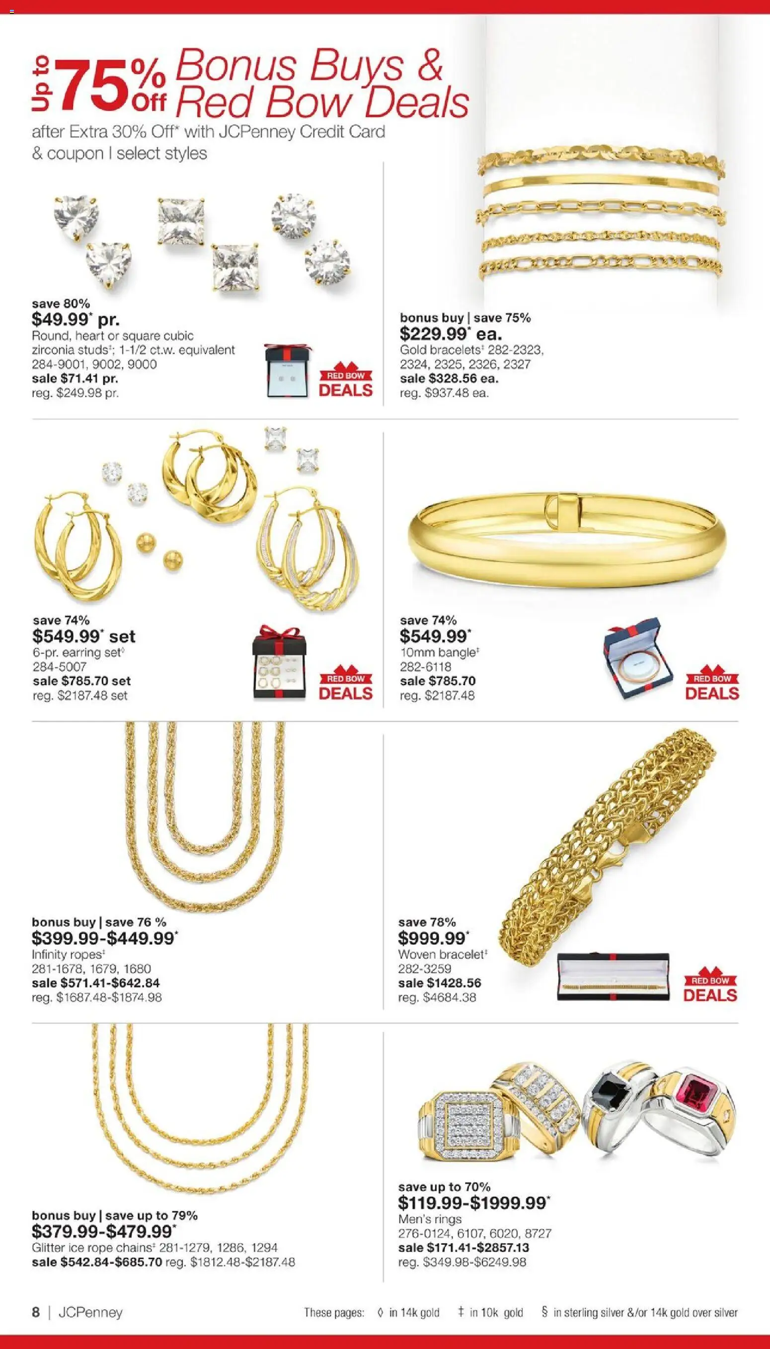 JCPenney Jewelry Sale - valid from 09/03/2026 | Page: 7 | Products: Bow, Ice