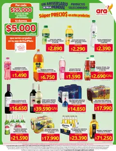 Ara catálogo un aniversario de talla mundial -  Vista previa de la revista de la tienda Ara valido desde el 11/06/2026 | Página: 11 | Productos: Agua, Agua saborizada, Anafe, Manzana