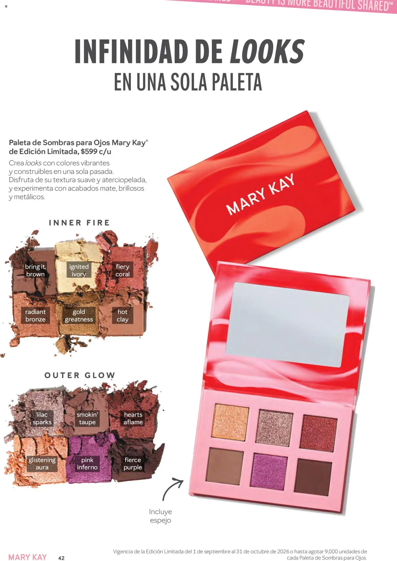 Nuevas ofertas de Mary Kay válidas en toda la República Mexicana desde el 01/09/2026. ¡Encuentra las mejores ofertas en Mary Kay catálogo! | Página: 42 | Productos: Paleta, Espejo