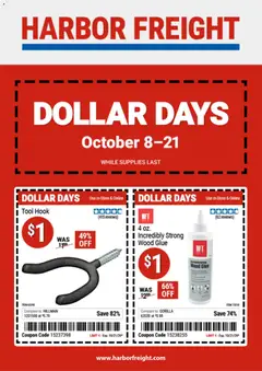 Preview of Harbor Freight weekly ads valid from 10/08/2026