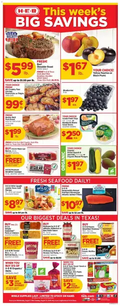 Preview of H-E-B weekly ads valid from 08/05/2026