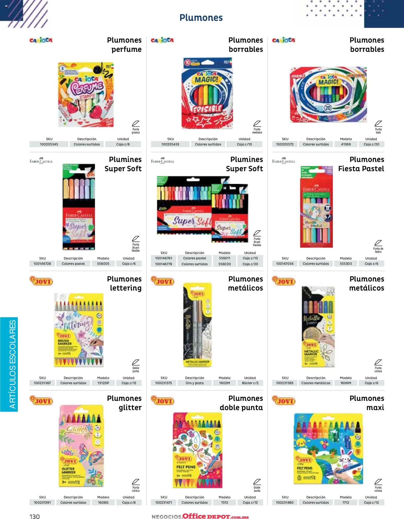 Nuevas ofertas de Office Depot válidas en toda la República Mexicana desde el 12/01/2026. ¡Encuentra las mejores ofertas en Office Depot catálogo 2026! | Página: 132 | Productos: Glitter, Pastel, Caja, Perfume