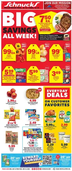 Preview of Schnucks weekly ads valid from 13.05.2026
