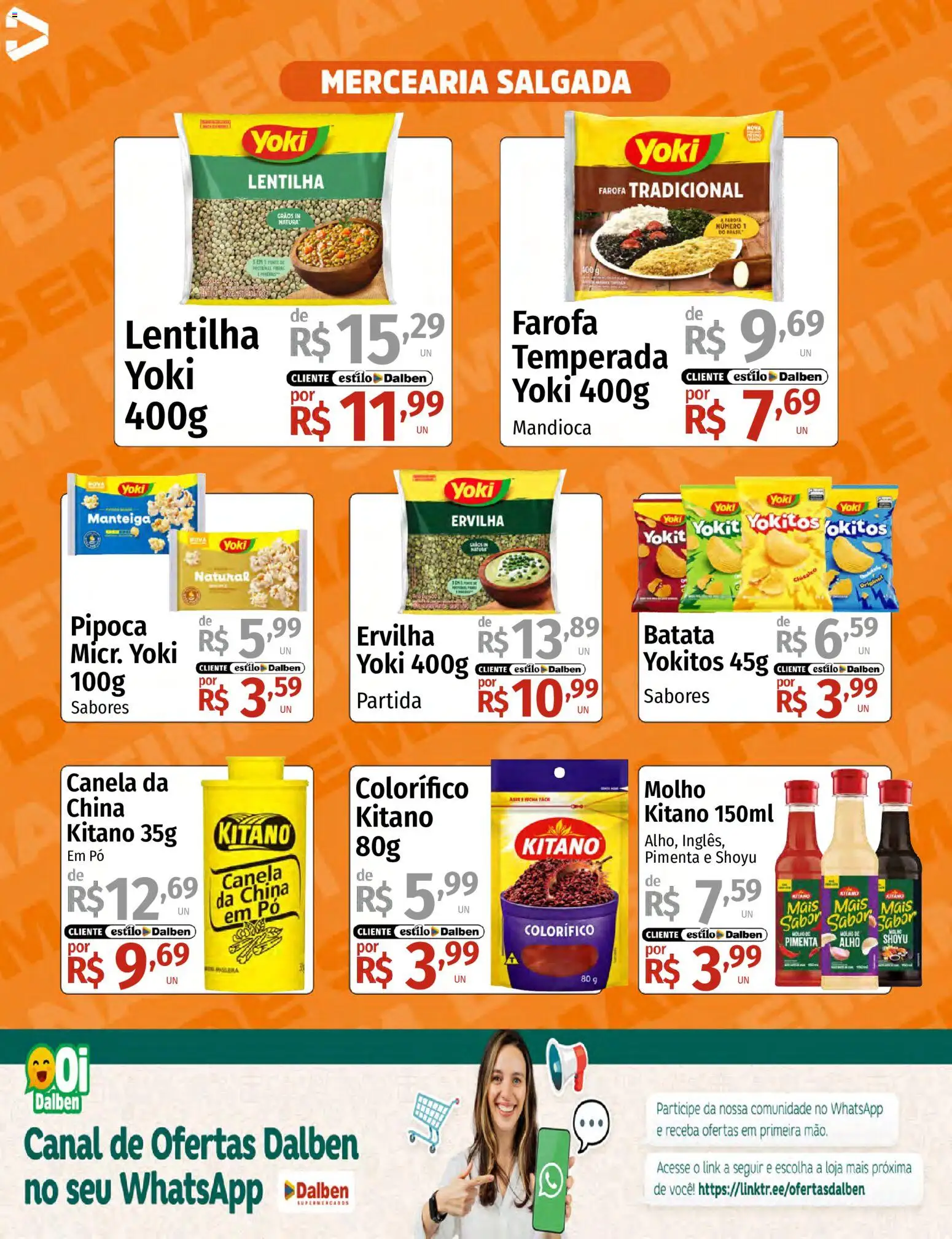 Supermercado Dalben Folheto - válido de 28/08/2026 | Página: 8 | Produtos: Lentilha, Pimenta, Manteiga, Canela