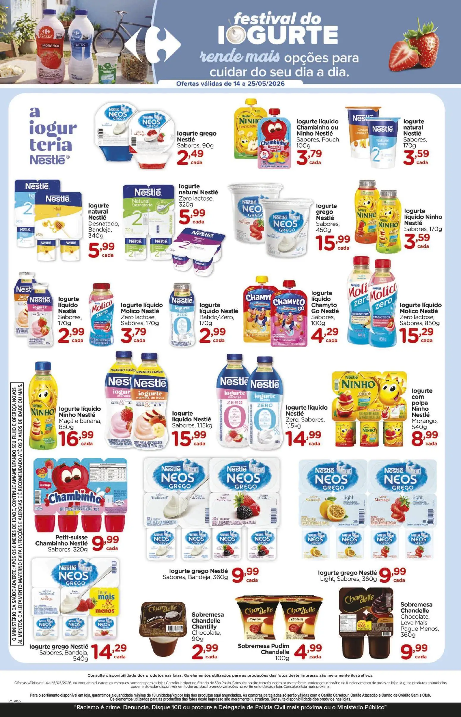 Carrefour Folheto - válido de 14.05.2026 | Página: 2 | Produtos: Probióticos, Iogurte, Chocolate, Cálcio
