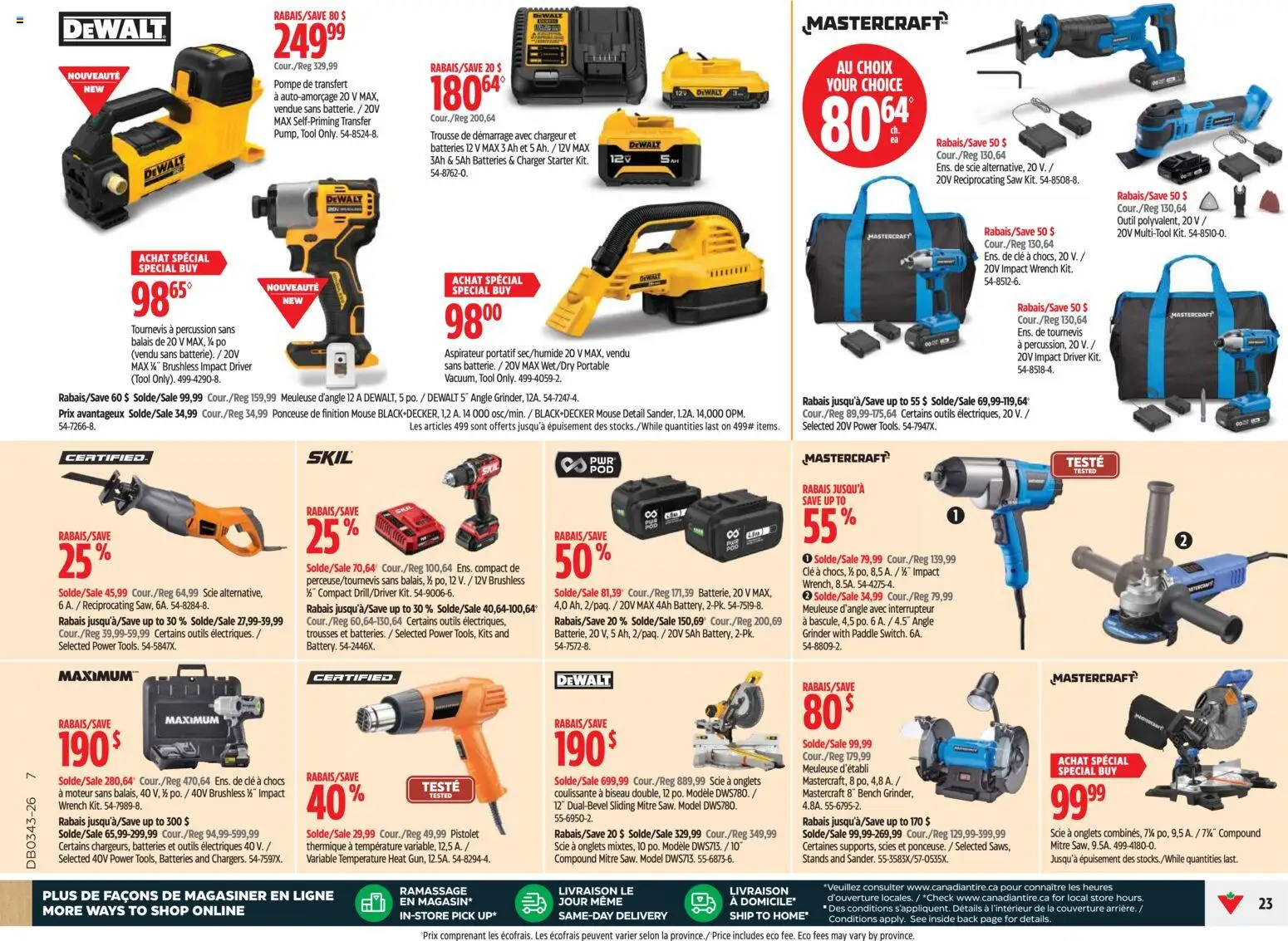 Canadian Tire flyer valid from Oct 22, 2026 | Page: 22