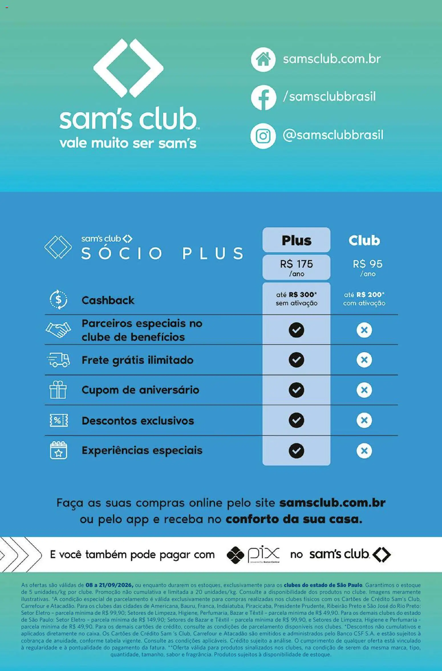 Sam's Club Folheto - válido de 08/09/2026 | Página: 11 | Produtos: Banco, Faca