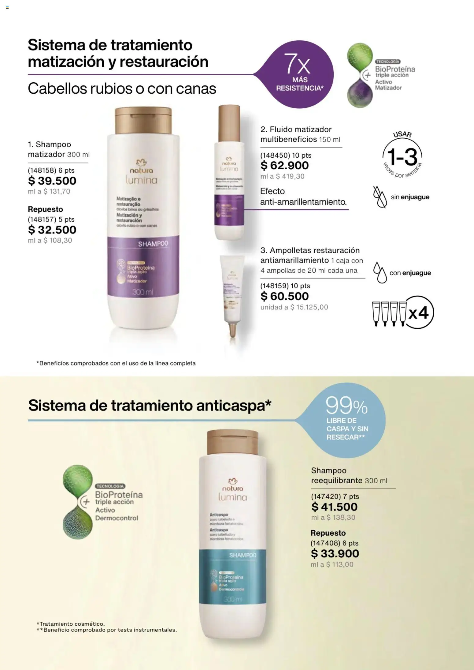 Natura revista - valida desde el 01/03/2026 | Página: 132 | Productos: Shampoo, Caja