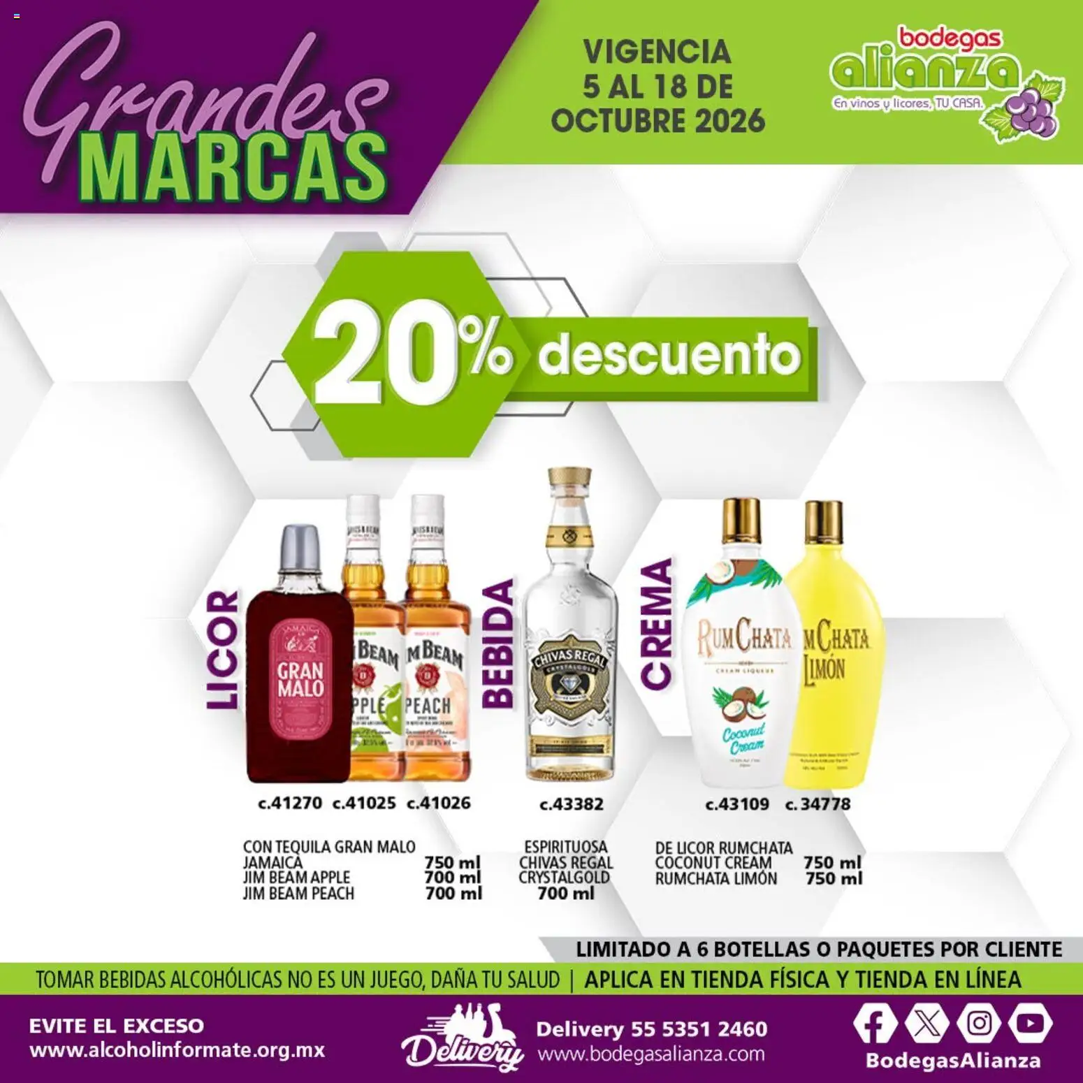 Nuevas ofertas de Bodegas Alianza válidas en toda la República Mexicana desde el 05/10/2026. ¡Encuentra las mejores ofertas en Bodegas Alianza catálogo Grandes Marcas! | Página: 9