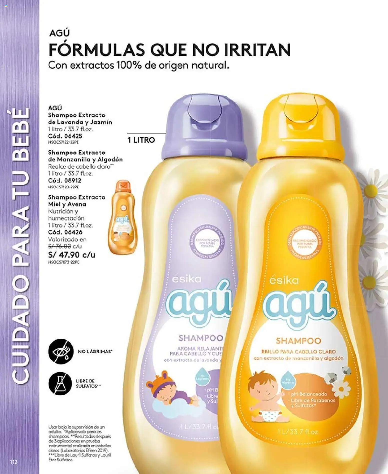 Catálogo Ésika válido desde 11/07/2026 | Página: 124 | Productos: Shampoo, Bajo, Algodón, Avena