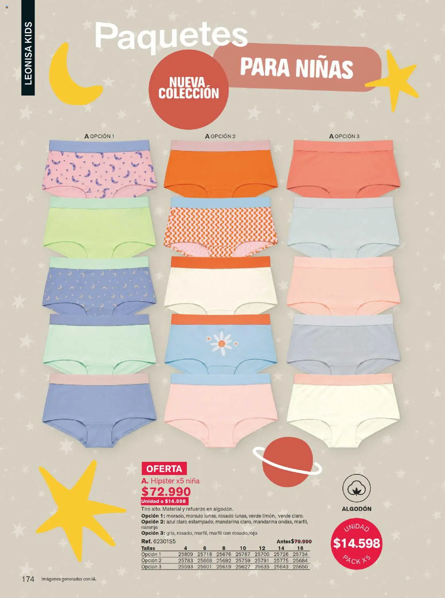 Leonisa revista - valida desde el 15/07/2026 | Página: 174 | Productos: Algodón