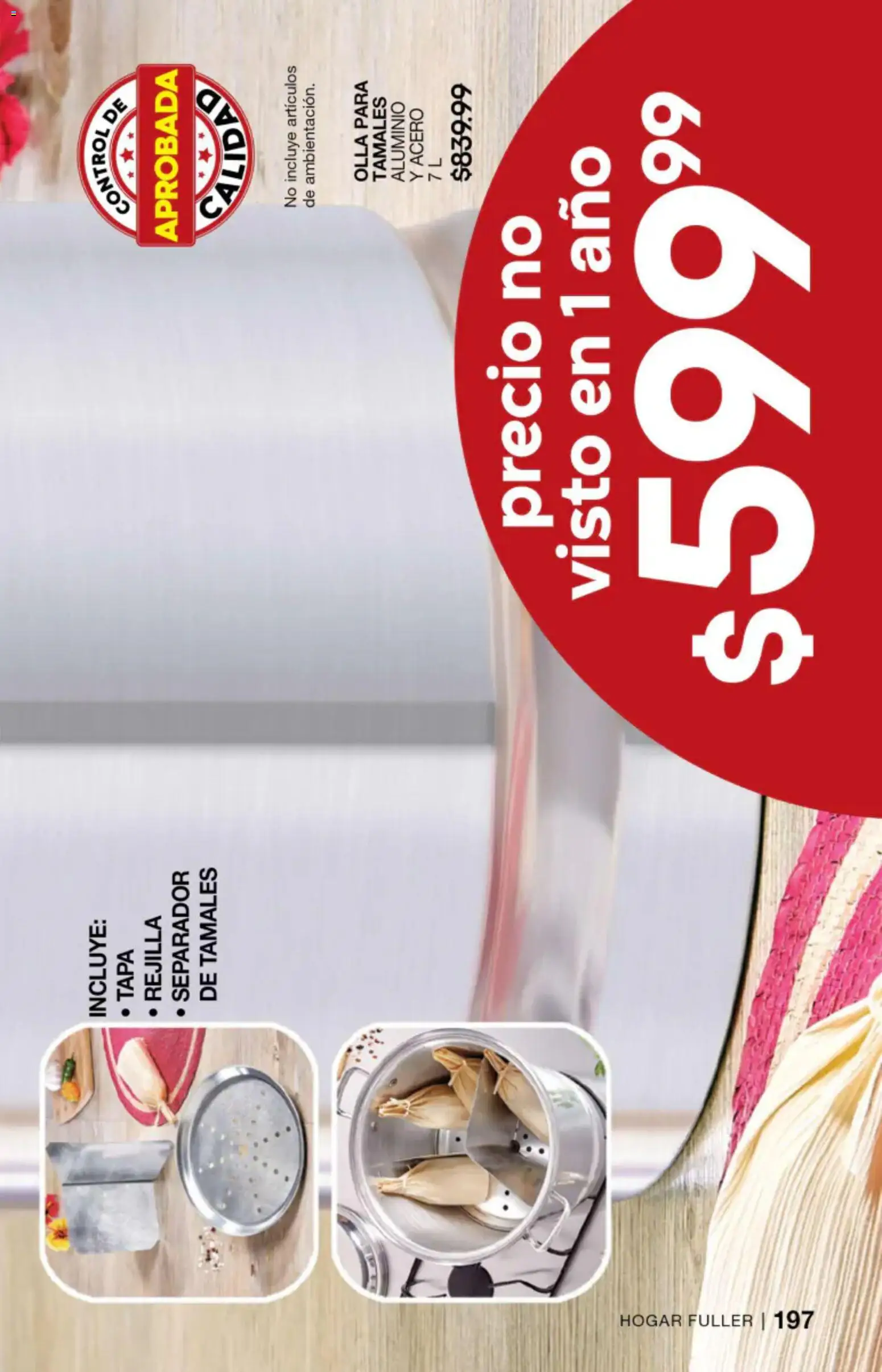 Nuevas ofertas de Fuller válidas en toda la República Mexicana desde el 27/05/2026. ¡Encuentra las mejores ofertas en Fuller campaña 4 2026! | Página: 197 | Productos: Rejilla, Olla