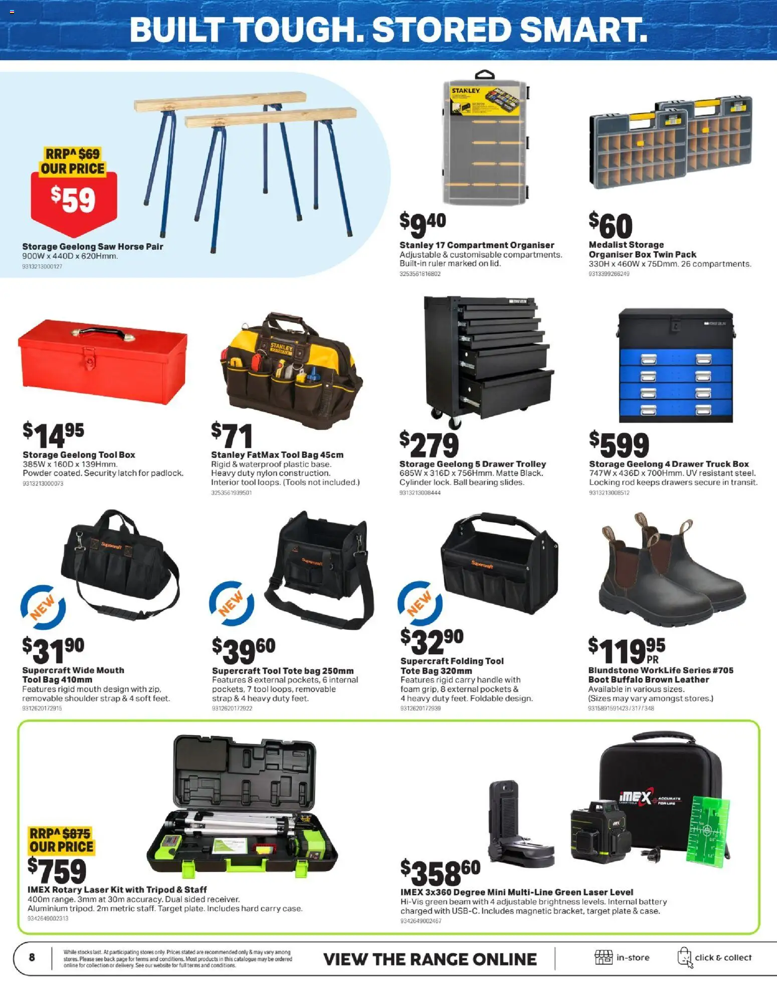 Mitre 10 catalogue - valid from 27.05.2026 | Page: 8 | Products: Box, Saw, Trolley, Tools