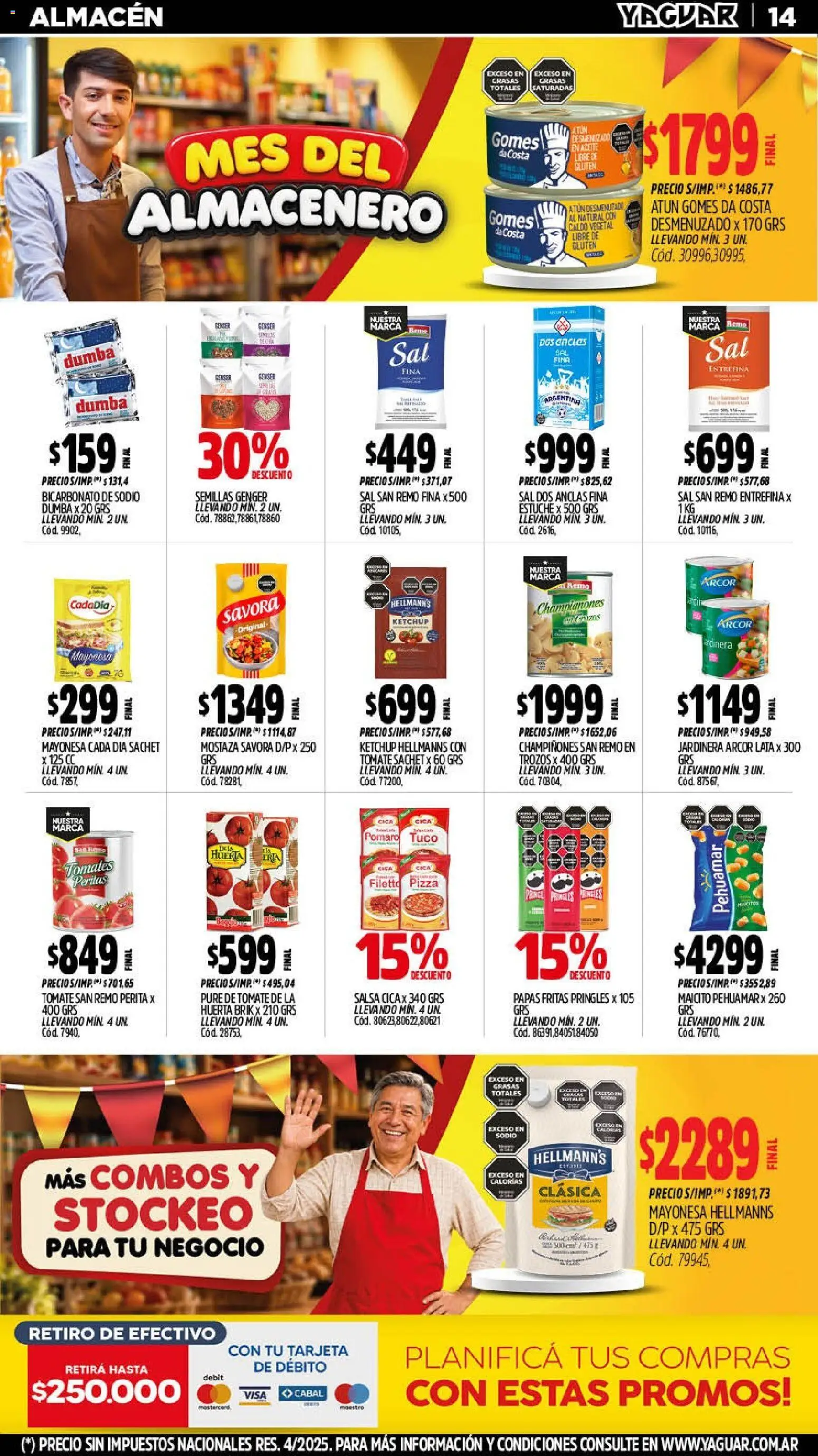 Yaguar - Oferta Semanal Salta │ válido desde el 14/09/2026 | Página: 15 | Productos: Aceite, Semillas, Estuche, Puré