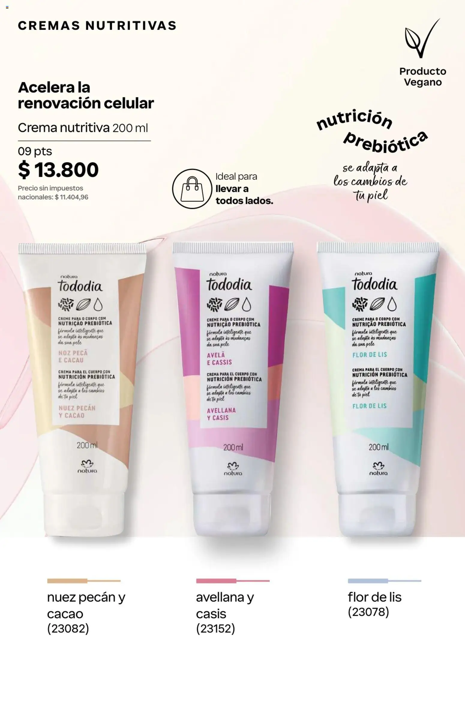 Catálogo Natura Ciclo 10 │ válido desde el 30/06/2026 | Página: 198 | Productos: Crema para el cuerpo, Nuez, Cacao, Crema